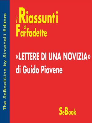 cover image of Lettere di una Novizia di Guido Piovene - RIASSUNTO